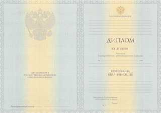 Диплом о высшем образовании 2012, 2013 года